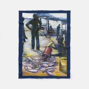 Today's Menu, Harbour Island, Bahamas Fleece Blanket