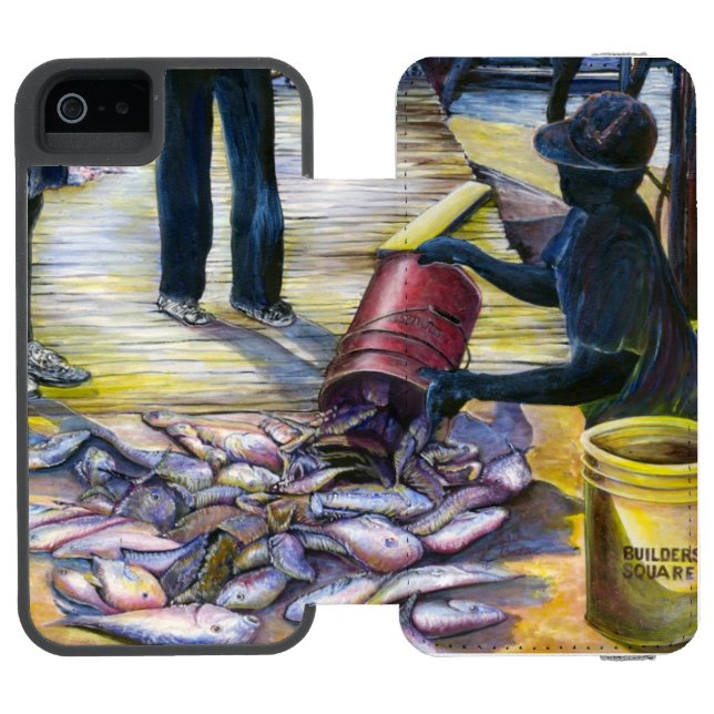 Today's Menu, Harbour Island, Bahamas Incipio iPhone Wallet Case (Folio Open)