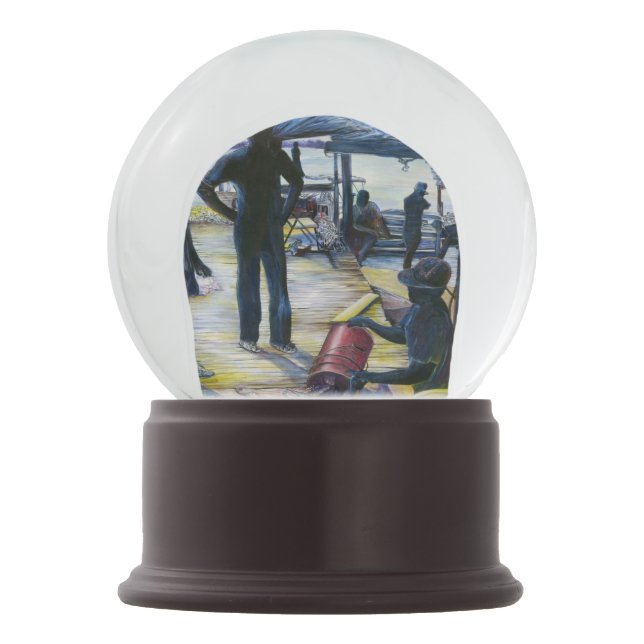 Today's Menu, Harbour Island, Bahamas Snow Globe (Back)