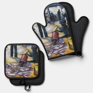 Today's Menu, Harbour Island Oven Mitt & Pot Holder Set