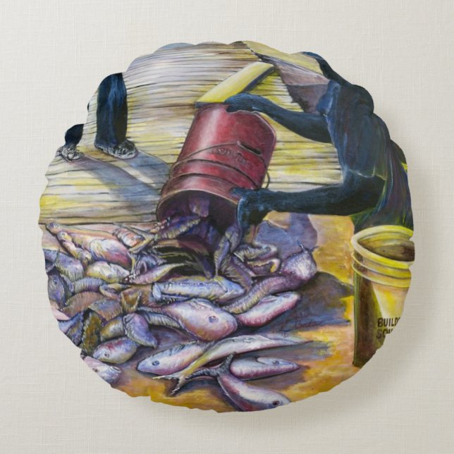 Today's Menu, Harbour Island Round Cushion (Front)