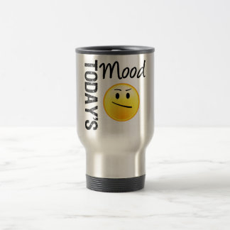 Today's Mood Emoticon Annoyed Travel Mug