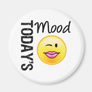 Today's Mood Emoticon Flirty Magnet
