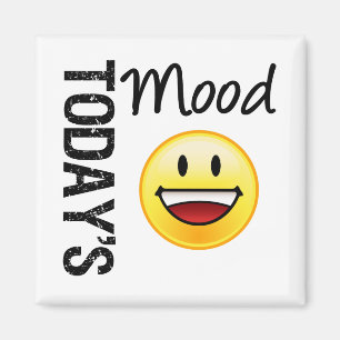 Today's Mood Emoticon Toothy Smile Magnet