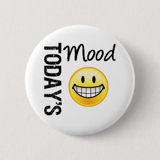 Today's Mood Very Happy Emoticon 6 Cm Round Badge