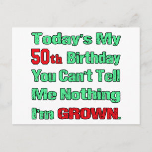 Today's my 50th birthday postcard