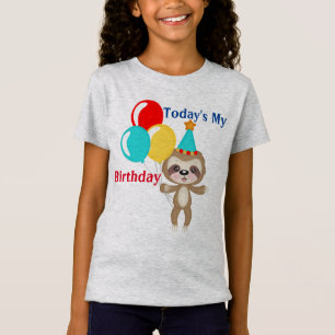 Today's My Birthday Sloth T-Shirt