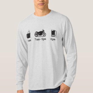 Today's schedule - coffee, 2wheels, & beer - Custo T-Shirt
