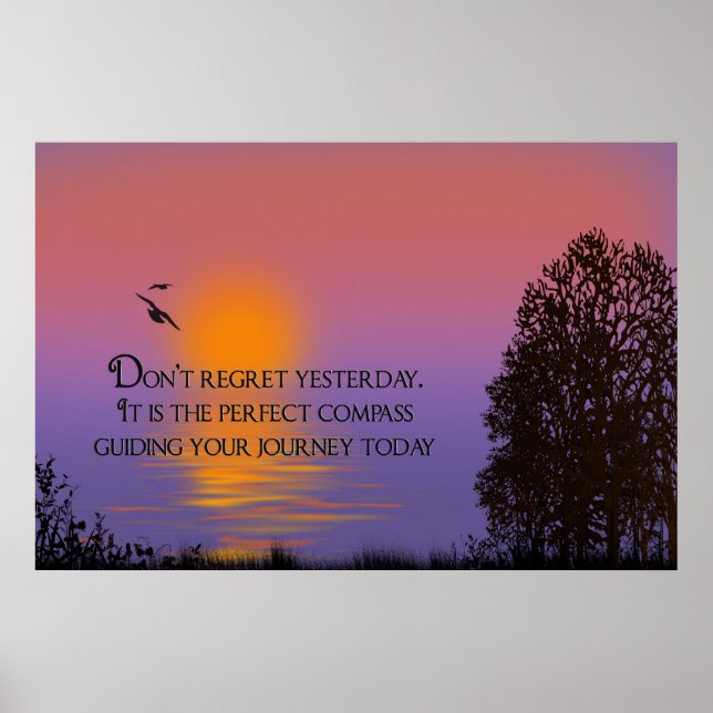 Today's Sunrise Poster (Front)