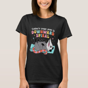 Today's Yoga Pose Downward Spiral Artwork T-Shirt
