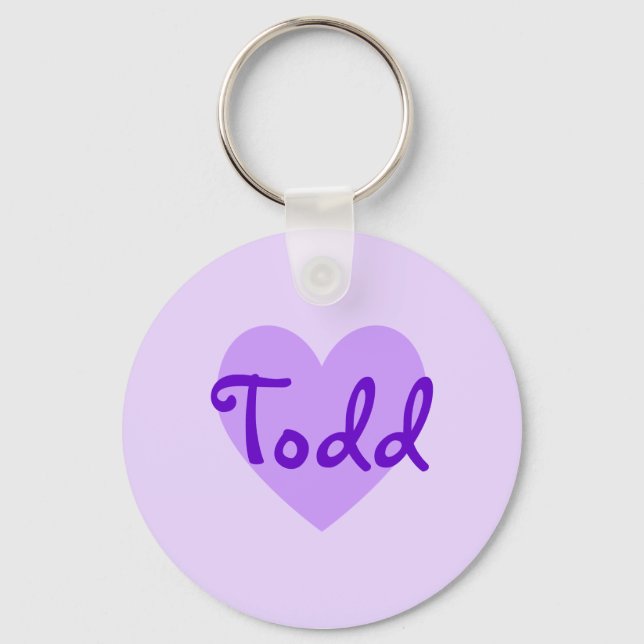 Todd in Purple Key Ring (Front)