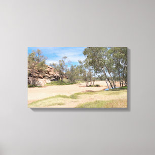 Todd River Basin Near Alice Springs Canvas Print