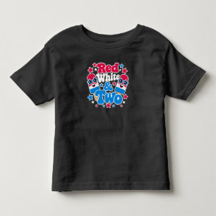 Toddler 2nd Birthday Popsicle Second 4th of July T-Shirt