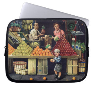 Toddler and Oranges Laptop Sleeve