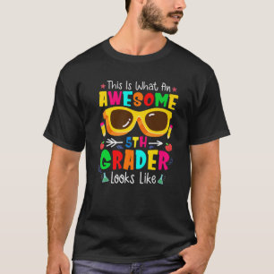 Toddler Back To School 5Th Grade Awesome Fifth Gra T-Shirt