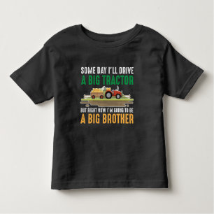 Toddler Big Brother Graphic Tractor Sibling Son Toddler T-Shirt