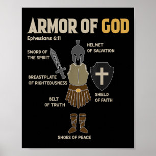 Toddler Boy Armour Of God Brother Son Men Kid Chri Poster