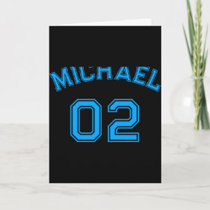 Toddler Boy Blue Name Jersey Number Srts Cotton To Card