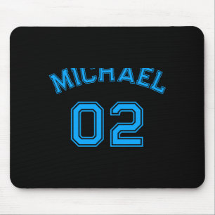 Toddler Boy Blue Name Jersey Number Srts Cotton To Mouse Mat