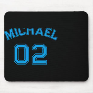 Toddler Boy Blue Name Jersey Number Srts Cotton To Mouse Mat