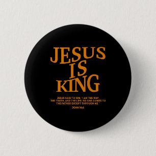 Toddler Boy Jesus Is King Camo Christian God Son S 6 Cm Round Badge