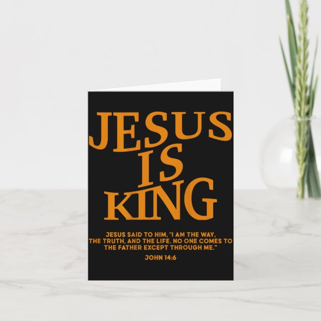 Toddler Boy Jesus Is King Camo Christian God Son S Card (Front)