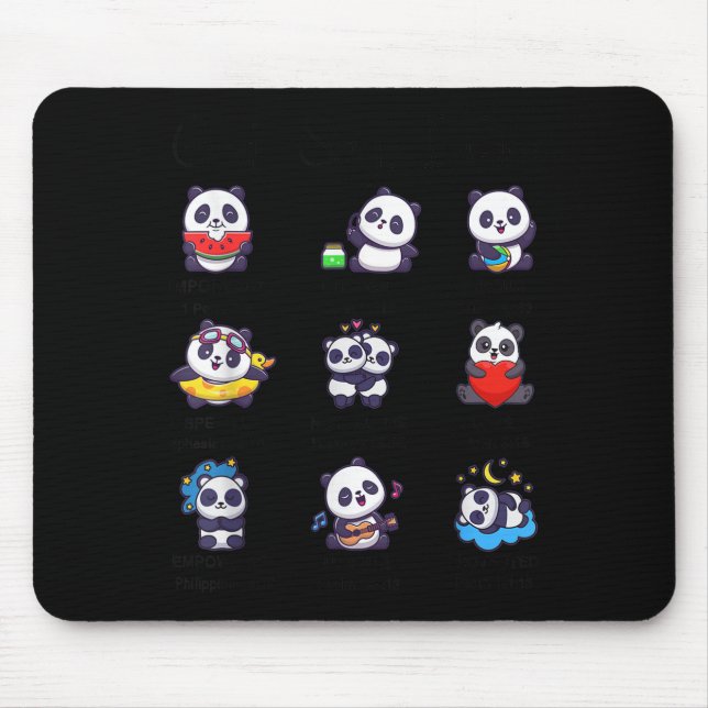 Toddler Boys Girl God Says Am Cute Panda Kid Chris Mouse Mat (Front)