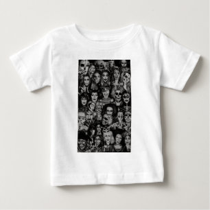 Toddler BW Halloween Collage T-Shirt