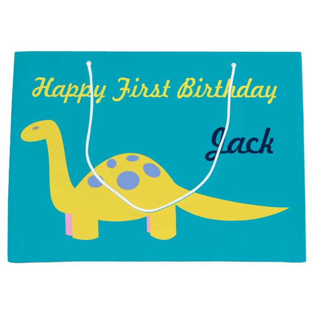 Toddler Dinosaur Gift Bag (Front)