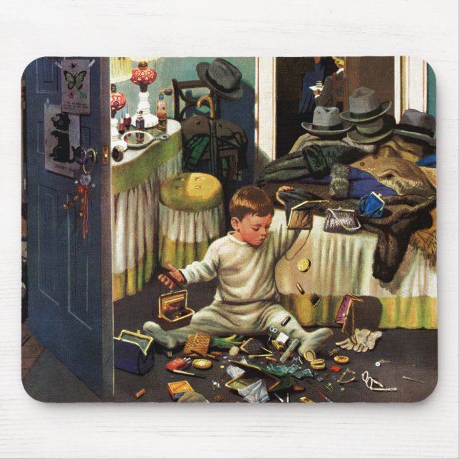 Toddler Empties Purses Mouse Mat (Front)