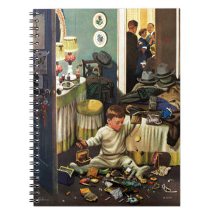 Toddler Empties Purses Notebook