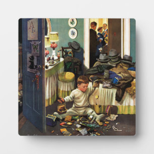 Toddler Empties Purses Plaque