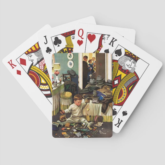 Toddler Empties Purses Playing Cards (Back)