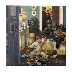 Toddler Empties Purses Tile
