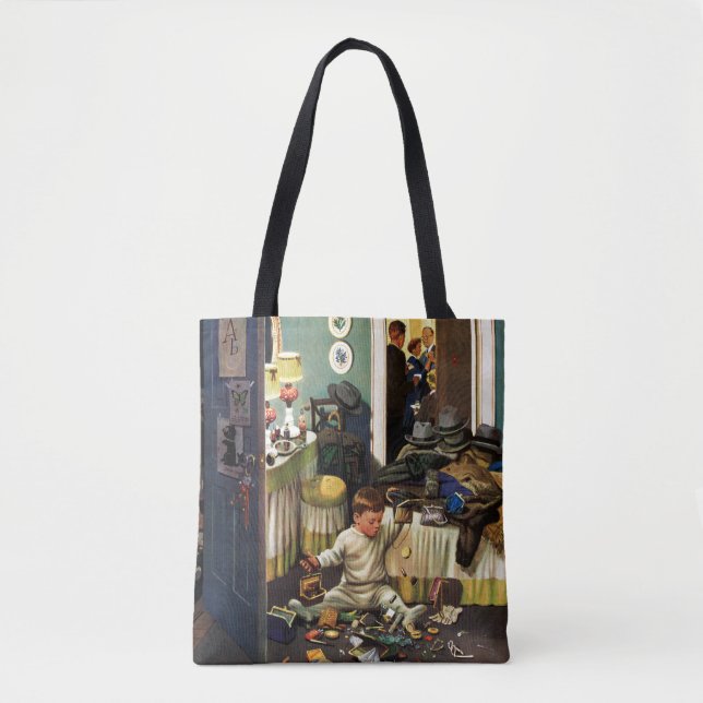 Toddler Empties Purses Tote Bag (Front)