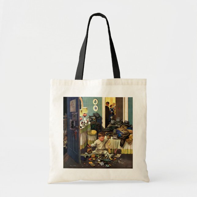 Toddler Empties Purses Tote Bag (Front)