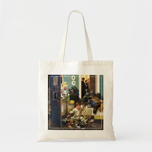 Toddler Empties Purses Tote Bag (Front)