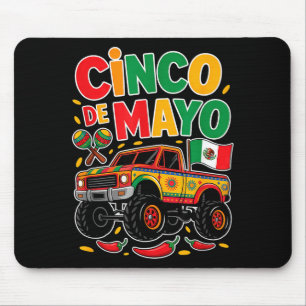 Toddler fiesta shirt with truck cinco de mayo mouse mat