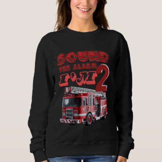 Toddler Firefighter Fun Fire Truck Birthday Boy Ne Sweatshirt