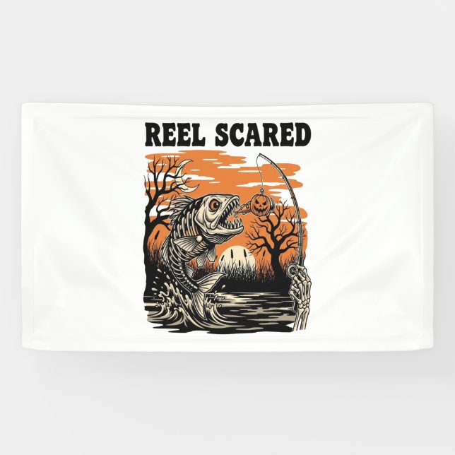 Toddler Fishing Halloween Banner (Horizontal)