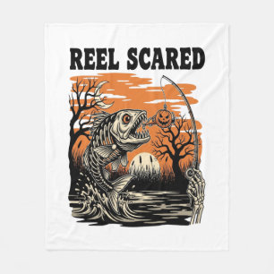 Toddler Fishing Halloween Fleece Blanket