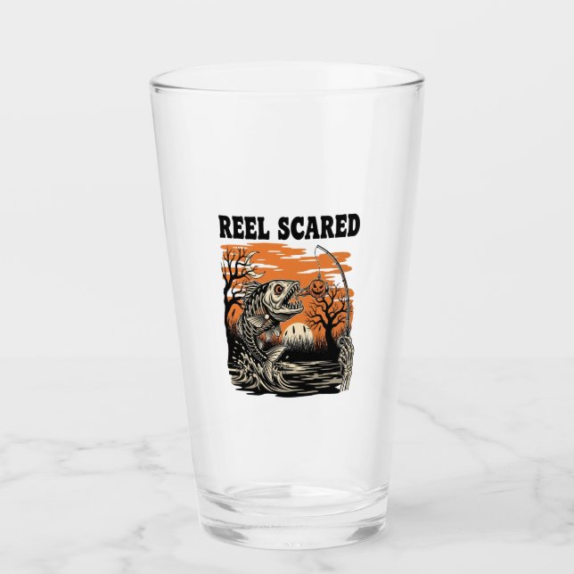 Toddler Fishing Halloween Glass (Front)