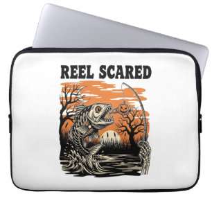 Toddler Fishing Halloween Laptop Sleeve