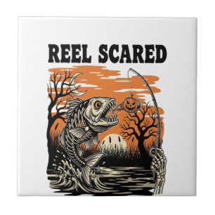 Toddler Fishing Halloween Tile