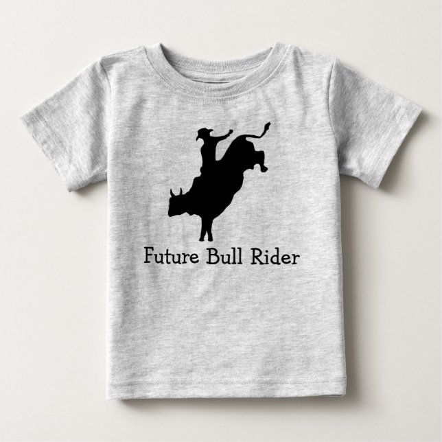 Toddler Future Bull Rider Long Sleeve T Shirt (Front)