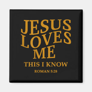 Toddler Girl Jesus Loves Me This I Know Christian Magnet