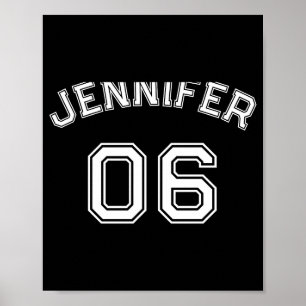 Toddler Girl Name Jersey Number Srts Nk Cotton Tod Poster