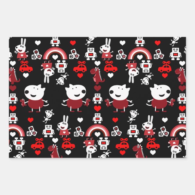 Toddler Home Décor Wrapping Paper Sheet (Front)