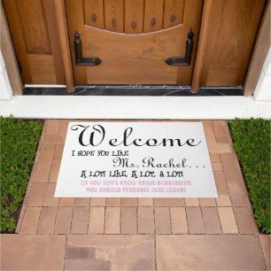 Toddler house kids live here welcome ms. Rachel Doormat