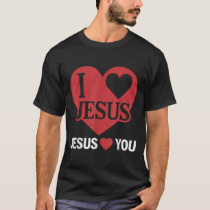Toddler I Love Jesus Loves You Me Christian God So T-Shirt